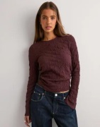 Only - Brun - Onlgiavanna L/S Top Jrs