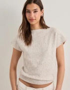 Nelly - Beige - Wide Neck Knit Top