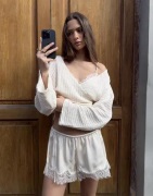 Nelly - Champagne - Sassy Lace Shorts