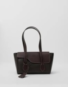 ATP ATELIER - Brun - Eira Contrast Stitch Grained Calf Bag