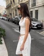 Nelly - Hvid - Ultra Soft Waterfall Top