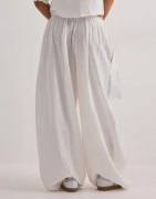 Pieces - Hvid - Pckiana Hw Pants Wvn Bc