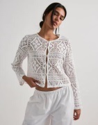 Pieces - Hvid - Pcbonnie Ls Cardigan Jrs