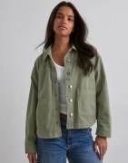 Vero Moda - Grøn - Vmjamie Ls Denim Shacket Mix Ga Noo