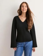 Only - Sort - Onlviola Ls Fit V-Neck Knt