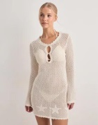 Pieces - Hvid - Pckamari Ls Dress Bc