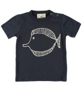 Gro T-shirt - Norr - StÃ¥lgrÃ¥ m. Fisk