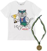 Kenzo T-shirt - Exclusive Edition - Hvid/BlÃ¥ m. Medalje