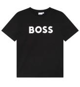BOSS T-shirt - Sort m. Hvid