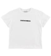 Dolce & Gabbana T-shirt - DNA - Hvid m. Logo