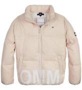 Tommy Hilfiger Dynejakke - Tonal - Smooth Stone