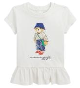 Polo Ralph Lauren T-shirt - Sa - GrÃ¥hvid m. Bamse