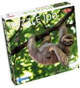 TACTIC Puslespil - Sloth Haning on Tree - 100 Brikker