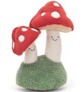 Jellycat Bamse - 25x13 cm - Amuseable Pair Of Toadstools