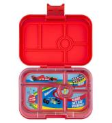 Yumbox Madkasse m. 6 Rum - Bento Original - Roar Red - Race Cars