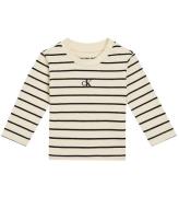 Calvin Klein Bluse - Black/Vanilla Stripe