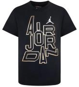 Jordan T-shirt - Sort m. KoksgrÃ¥/Guld