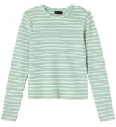 LMTD Bluse - NlfTadido - Turtledove/CrÃ©me De Menthe Stripes