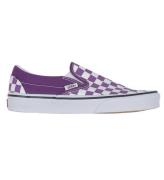 Vans Sko - Classic Slip-On - Checkerboard - Dark Purple