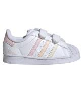 adidas Originals Sko - Superstar CF I - Hvid/Rosa/Gul