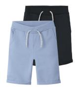 Name It Sweatshorts - NkmVermo - 2-pak - Chambray Blue