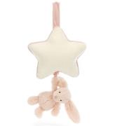 Jellycat Musikuro m. Stjerne - Bashful Bunny - Blush