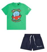 Champion Shortssæt - T-shirt/Badeshorts - Poison Green