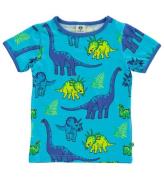 SmÃ¥folk T-shirt - Blue Atol m. Dinosaur