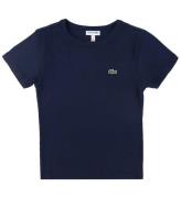 Lacoste T-shirt - Rib - Navy