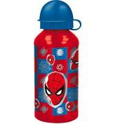 Spiderman Drikkedunk - 400 ml - Aluminum - RÃ¸d/BlÃ¥