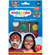 Snazaroo Ansigtsmaling - 8 Farver - Paw Patrol Marshall & Libert