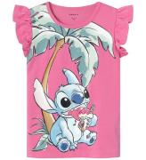 Name It T-Shirt - NmfMiri Stitch - Pink Power