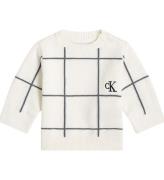 Calvin Klein Bluse - Strik - Soft Grid - Ivory