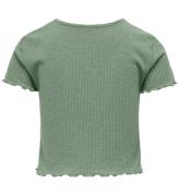 Kids Only T-shirt - KogNella - Rib - Noos - Hedge Green