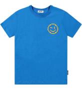 Molo T-shirt - Riley - Lapis Blue m. Smiley