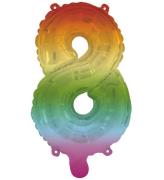 Decorata Party Foileballon - 95 cm - No 8 - Rainbow