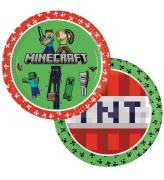 Decorata Party Paptallerkner - 8-pak - 23 cm - Minecraft