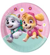 Decorata Party Paptallerkner - 8-pak - 23 cm - Paw Patrol Skye