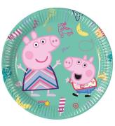 Decorata Party Tallerken - 8-pak - 20cm - Peppa Pig Messy Play