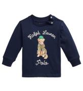 Polo Ralph Lauren Bluse - Navy m. Hund