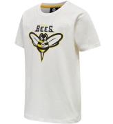 Hummel T-shirt - hmlRimshot - Marchmallow m. Bi