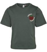 Vero Moda Girl T-shirt - VmEllie - Balsam Green/W. Fine Whirl