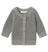 Lil' Atelier Cardigan - Strik - Rib - NbmNoro - Sky Gray