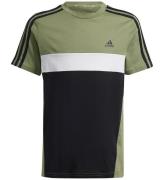 adidas Performance T-shirt - J 3S TIB T - Sort/Hvid/Army