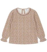 Hust and Claire Bluse - Vaflet - Ariella - Oat Milk m. Blomster