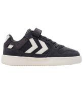 Hummel Sko - ST. Power Play Suede JR - Hvid/Sort/Obsidian