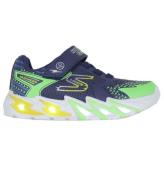 Skechers Sko - Flex-Glow Bolt - Navy/Multi