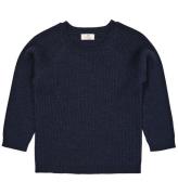 Copenhagen Colors Bluse - Strik - Uld - Navy