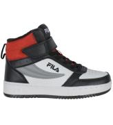 Fila Støvler - Rega NF Mid Velcro - Hvid/Sort/Rød