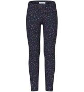 Name It Leggings - Sweat - NkfDavina - Dark Sapphire/Hearts